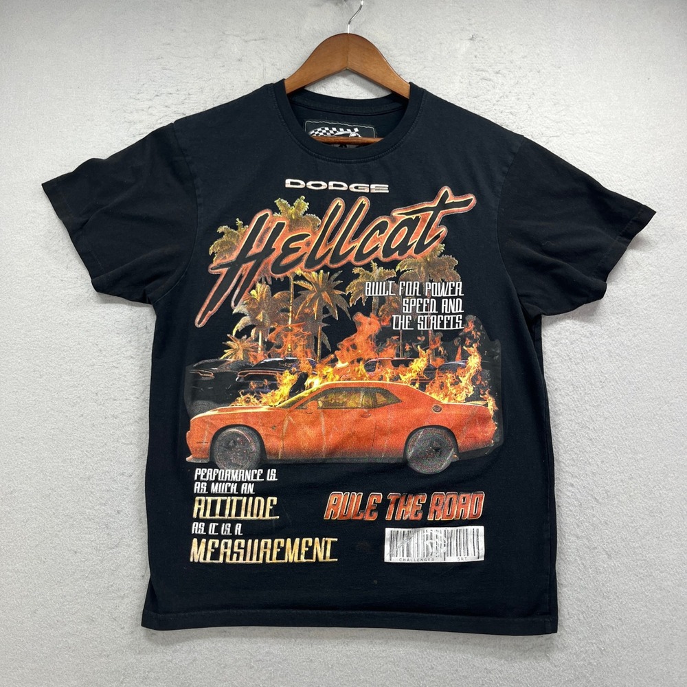 Dodge Hellcat Reason Mens M Black Graphic Tee Auto Limited Edition Collaboration